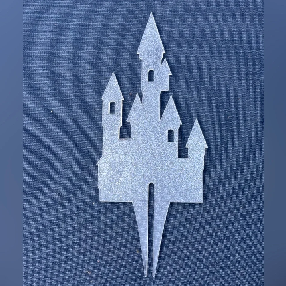 Cinderella's Castle Lucite Cake topper